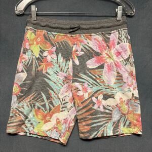 Art Class Sweat Shorts Floral Damask Pastel Thighs Out Summer Pockets Faded